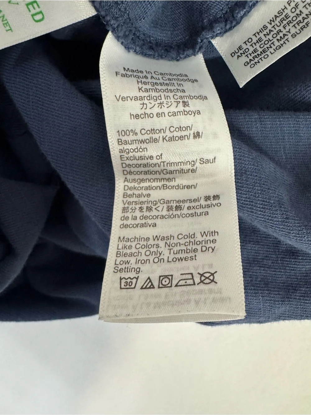 J. Crew Navy Short-Sleeve Henley Tee